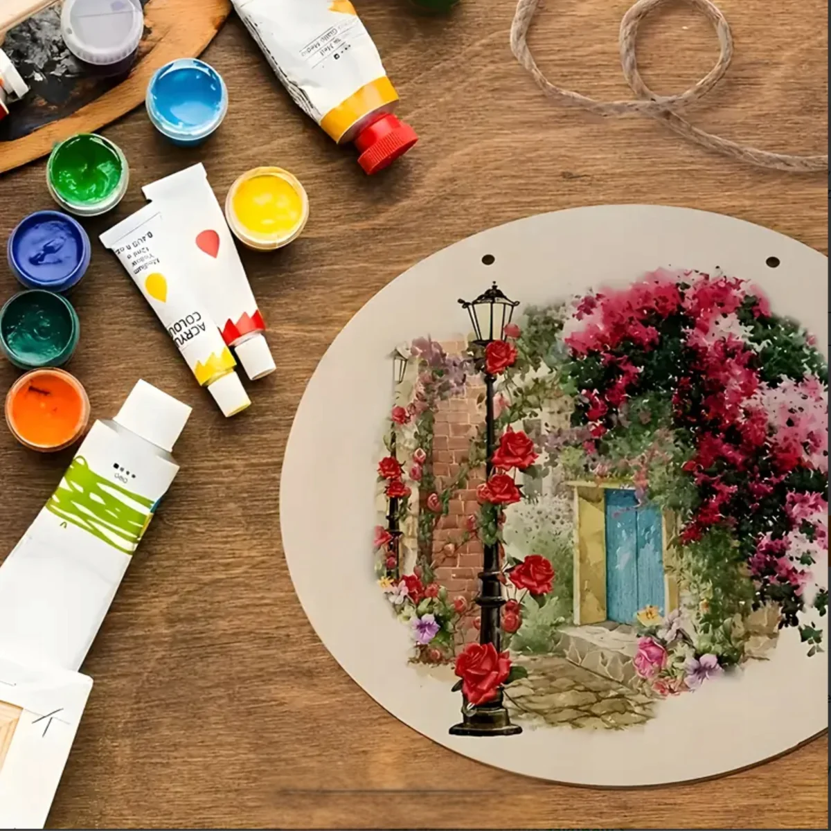 Koło Drewniane ze sklejki 20cm ZESTAW 5 SZTUK DIY DECOR PRODUCENT