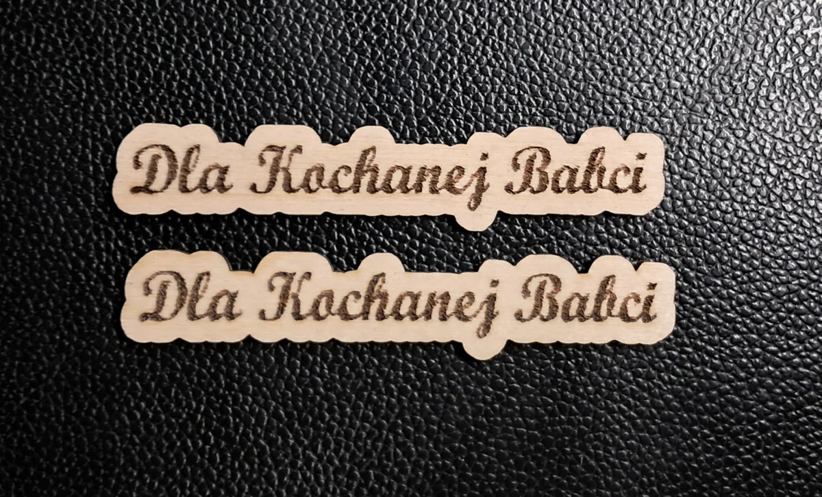 NAPIS drewniany Dzień Babci KOCHANEJ BABCI sklejka dekor 10cm x 2cm
