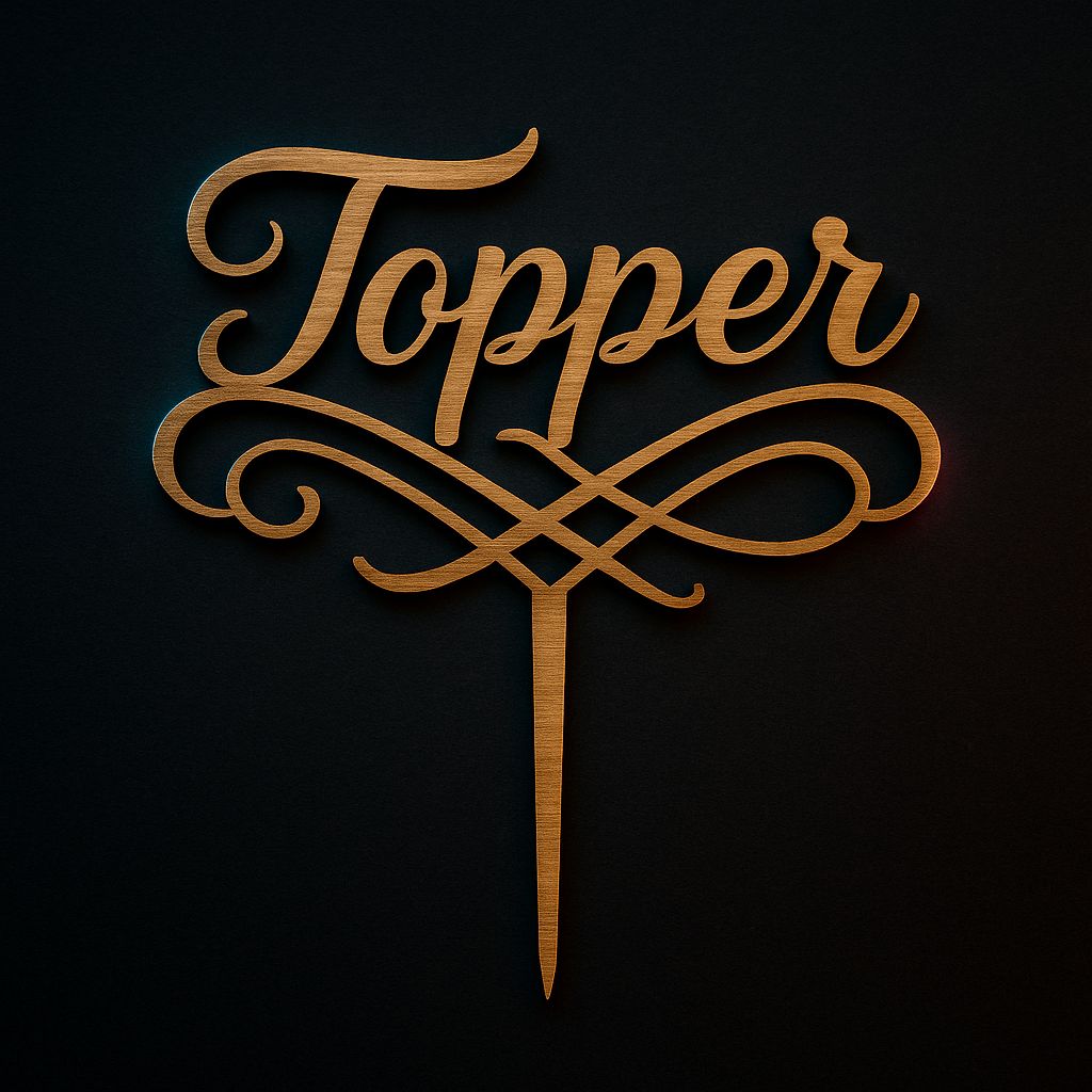Toppery na tort ze sklejki