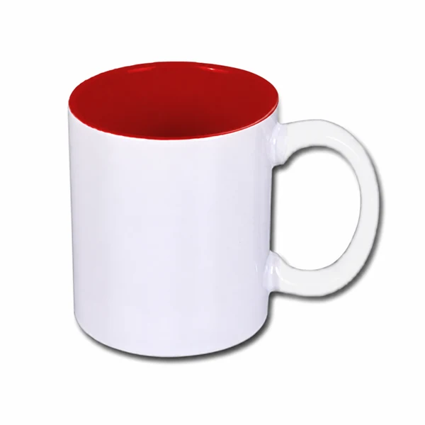 Kubek 400 ml Czerwony środek — sublimacja dowolna